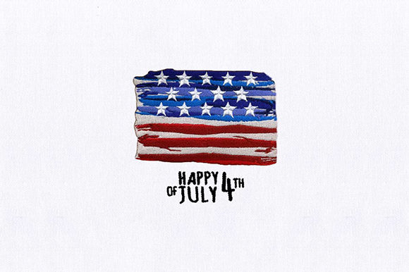 A Close Look at the Spangled Banner Embroidery Design