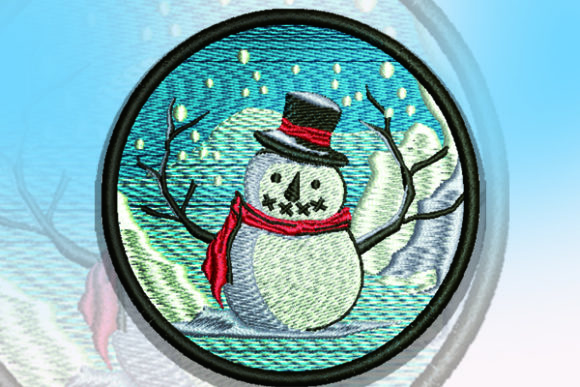 A Festive Snowman Patch for Holiday Crafting