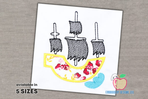A Pirate Ship Applique Pattern for Craft Fair Success