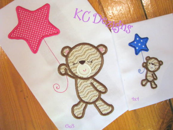A Professional's Review of the Baby Girl Bear with Star Balloon Embroidery Design