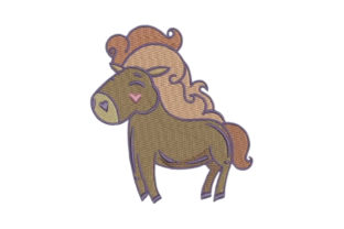 Assessing the Horse Cartoon Embroidery Design for Real Projects