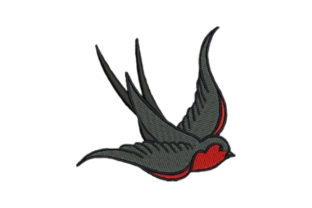 Colorful Swallow Tattoo: An Embroidery Designer's Business Review