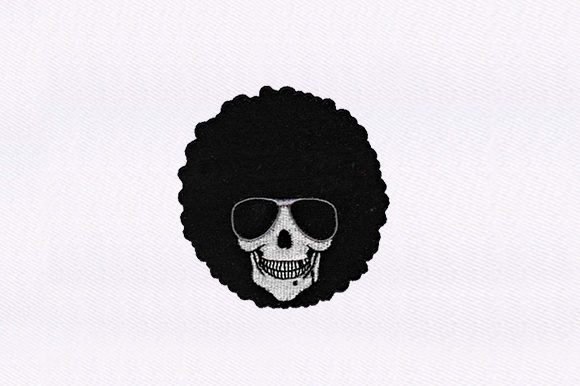 Craft Fair Review: The Shades Wearing Skull Embroidery Design