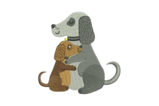 Dog and Puppy Embracing: A Seasonal Gift Designer's Review