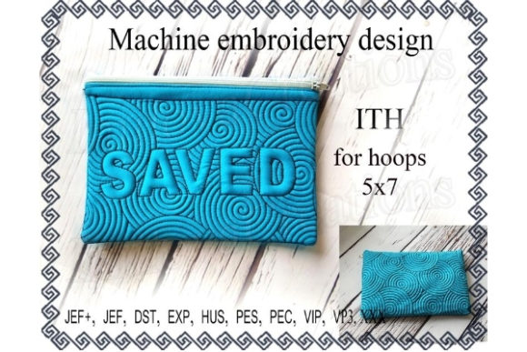 Evaluating the Saved Cosmetic Bag Embroidery Design
