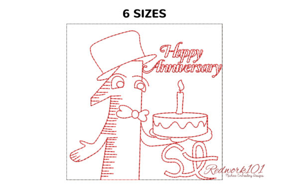 First Happy Anniversary Celebration Embroidery Design Review