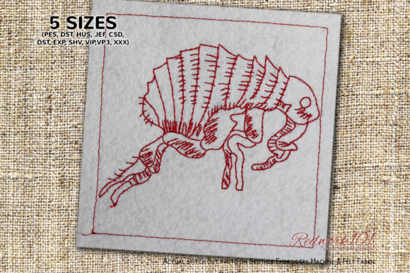 Flea Bluework: An Elegant Bug for Holiday Embroidery