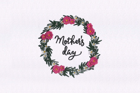 Garland Mothers Day Design for Branded Merchandise