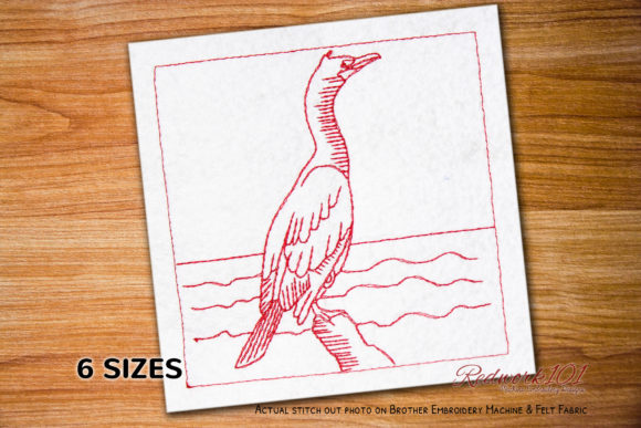 Great Black Cormorant Machine Embroidery Review